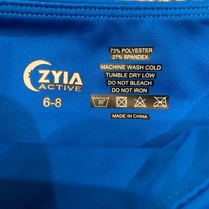 Zyia Royal Blue Pocket Light n Tight Mid-Rise 7/8